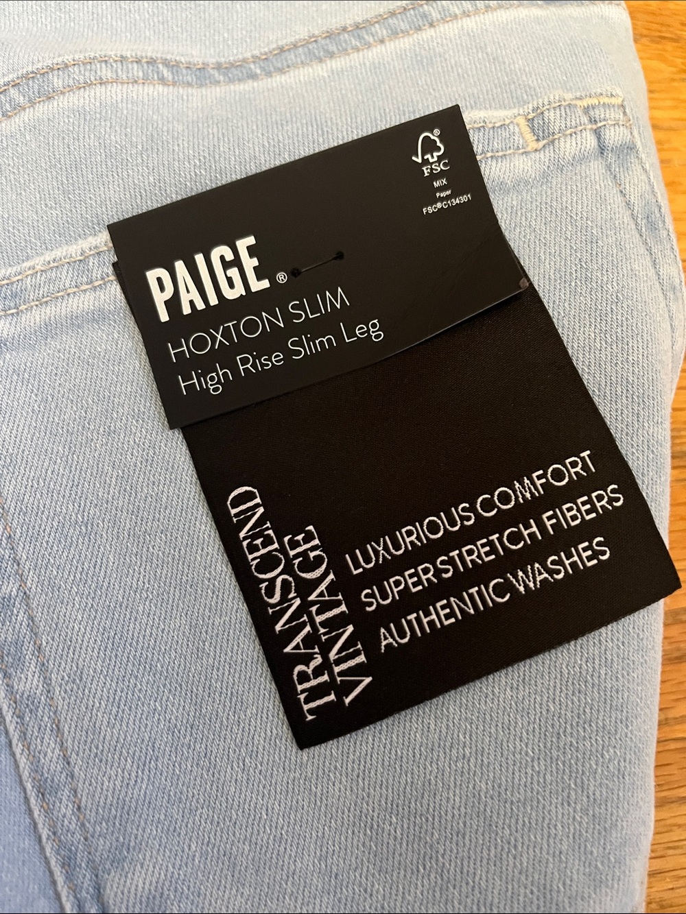 Paige Heston slim high rise 30 transcend vintage 30 new starman - Picture 7 of 7